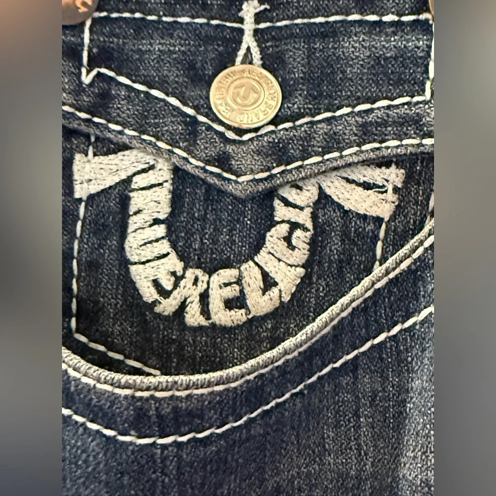 True Religion Jeans Billy 38‎ USA Back Pockets Embroidery Horseshoe
